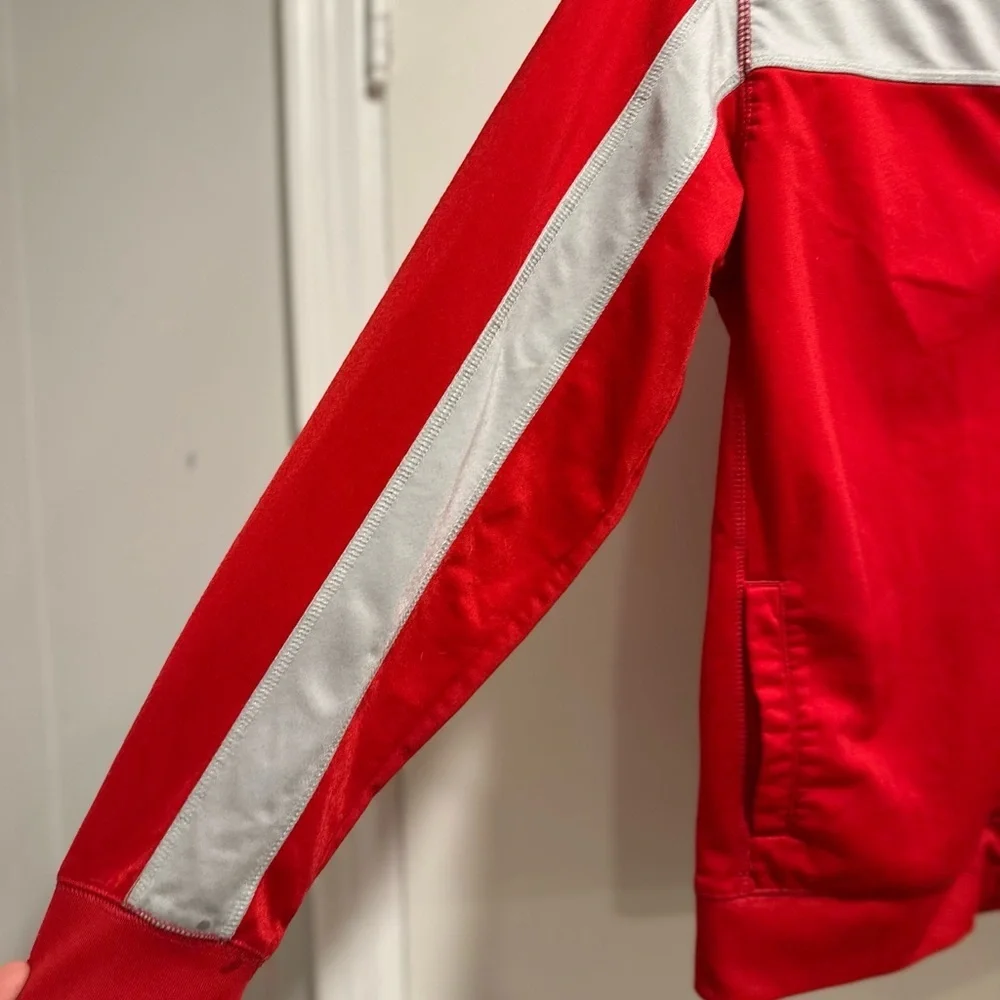 Vintage Nike Mens Sz:XL Full Zip Long Sleeve Red Ohio State Lightweight Jacket. - Picture 6 of 13